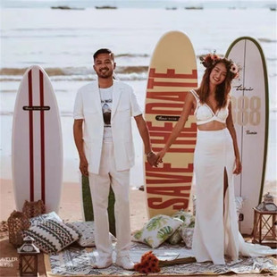 影楼冲浪板道具外景沙滩婚纱摄影创意DIY板三亚海边拍照帆板
