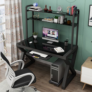 台式桌电脑桌，家用经济型办公桌学生书桌书架，组合学习桌电脑写