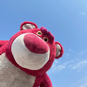 迪士尼草莓熊公仔(熊公仔，)正版超大玩偶，玩具总动员毛绒娃娃抱枕生日礼物女
