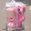 情人节草莓熊花束(熊花束)抱抱桶套装圣诞礼物，送女生玫瑰香皂花花束