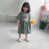 韩国南大门进口童装儿童2024夏季 女童可爱短袖樱桃连衣裙403