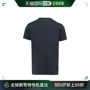 香港直邮HUGO BOSS 男士蓝色刺绣徽标T恤 TEE7-50372470-410