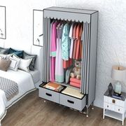 铝合金衣柜衣橱整体组装钢管螺丝家用全铝合金柜子简易家居家具