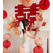 婚房布置套装婚礼装饰结婚房间卧室，男女方新房客厅网红墙贴喜字贴