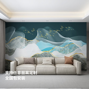 德尔菲诺无缝墙布现代简约墙纸沙发客厅，卧室壁纸电视背景墙壁画