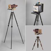 老式复古怀旧照相机模型铁皮摄影拍摄道具橱窗布景支架摄影机摆件