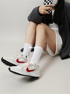 GMT8 耐克春款透气网纱Nike Waffle女子休闲跑鞋轻盈运动鞋DX4309