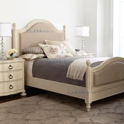 美式乡村实木床1.8米双人床主卧白色大床铆钉复古1.5橡木家具