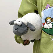 玩搞怪剃毛小羊肖恩换装羊了个羊公仔毛绒玩偶，玩具抱枕可脱衣绵羊