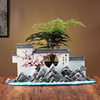 中式客厅江南园林摆件室内微景观造景装饰品办公室工艺品桌面盆栽