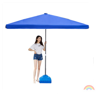 遮阳伞大伞户外摆摊做生意四方，伞布防风大雨伞防雨商用折叠方伞