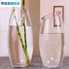 透明玻璃花瓶现代创意造型斜口干花插花花器客厅富贵竹装饰摆饰