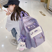 书包女背包初中少女卡通，韩版高中大学生三到五六年级小学生双肩包