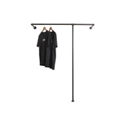男女装黑色loft工业风格美式百搭管道水管侧挂落地服装展示架衣架