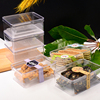 中式糕点包装盒透明食品级塑料长方盒传统点心曲奇饼干盒长方形