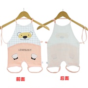 婴幼儿肚兜夏天儿童纯棉，男连腿夏季6月吊带，透气背心肚脐3-6个月孩