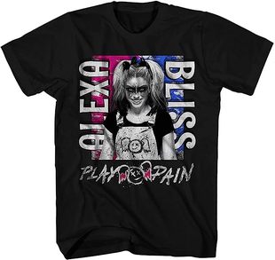 WWE小魔女阿来克萨布里斯Alexa Bliss摔角短袖T恤男女同款潮