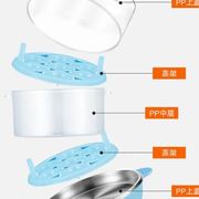 帝禾多功能煮蛋器家用迷你蒸蛋器双层小型早餐机自动断电蒸蛋机