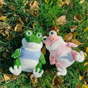 情侣一对可爱小青蛙毛绒玩具公仔布娃娃送男女友七夕生日礼物布偶
