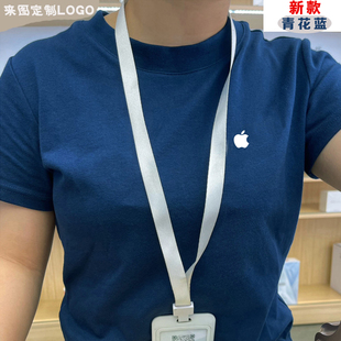 苹果华为短袖工作服服定制企业，聚会t恤纯棉，手机店工衣