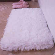 白色小地垫浴室长毛门口脚垫装饰垫拍照小毯子卧室床边垫客厅门垫