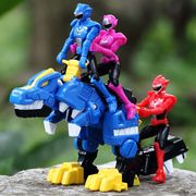 迷你特工队超级恐龙力量2变形玩具 合体机甲金刚儿童机器人提拉卡