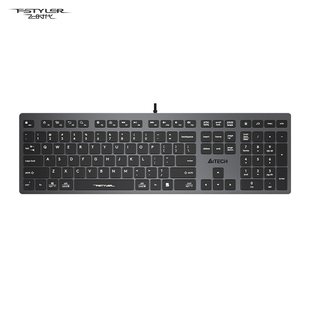 双飞燕fx50剪脚键盘，有线巧克力超薄静音usb，笔记本台式办公