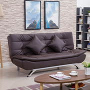 现代简约小户型皮沙发租房办公客厅多功能沙发床折叠两用双三人位