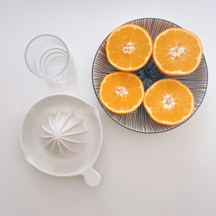 日本进口下村陶瓷橙子西柚，手动榨汁机橙汁柠檬手压挤汁器