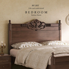 简美风美式实木床，1.5m1.8m双人床现代简约复古法式床主卧高端大气