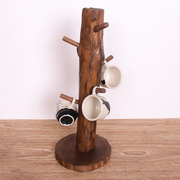 实木创意沥水杯架水杯挂架家用茶杯架子马克杯咖啡杯收纳置物架