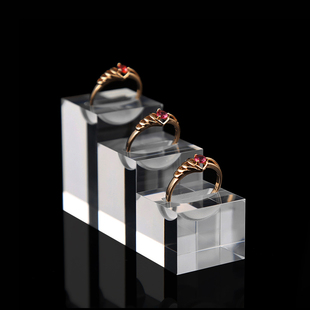 透明亚克力挂戒指架戒指托戒指座饰品首饰展示架珠宝玉器展示道具