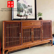 新中式刺猬紫檀餐边柜实木家具简约现代红木储物柜花梨木茶水柜
