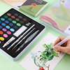 马利24色固体水彩颜料套装48色36色初学者学生用手绘美术马力牌颜料盒便携式绘画工具专业管状分装水粉玛丽笔