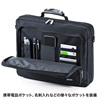 日本SANWA笔记本电脑包15.6英寸大开口大容量男包单肩手提包包公文包女士商务ipad上班斜挎分层手拿包轻简约