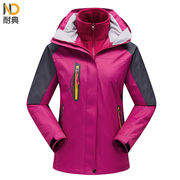 冬季冲锋衣男女工作服款，户外防风保暖加厚两件套棉服，外套nd-j