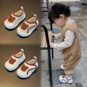 女宝宝帆布鞋春秋婴儿软底学步鞋0一1-2岁小童鞋子婴幼儿卡通单鞋