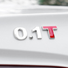 汽车车标1.4T1.8T3.0T2.4L3.0L排量尾标金属贴2.0T车贴尾标字母标