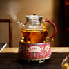 享璃 家用玻璃蒸汽煮茶壶纯手工耐高温茶水分离花茶泡茶壶可加热
