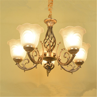 欧式铁艺吊灯美式古铜色返古复古客厅餐厅，卧室店铺商用灯饰灯具