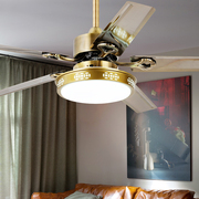 风神吊扇灯餐厅风扇灯欧式复古带电扇的灯具家用客厅卧室风扇吊灯