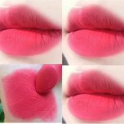 M706女团嫩粉色口红哑光雾面唇釉不易脱色桃花粉色唇膏美炸。