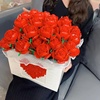 兼容乐高玫瑰花盒仿真花束，室内摆件求婚积木花朵，情人节送女友礼物