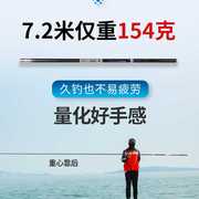 7.2韩国领秀日本碳素鱼竿，10米超轻超硬钓鱼竿短节手竿溪，89