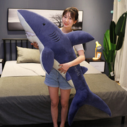 鲨鱼抱枕男生款睡觉专用大号玩偶抱睡公仔布娃娃床上夹腿毛绒玩具
