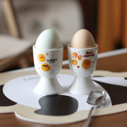 原创笑脸鸡蛋托陶瓷鸡蛋架，创意放鸡蛋，碟实用烘焙鸡蛋座蛋托杯餐具