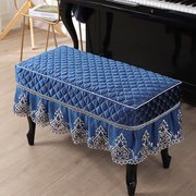 换鞋凳罩钢琴凳罩化妆凳套罩坐垫椅垫欧式蕾丝床头柜罩定制琴