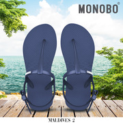 MONOBO泰国橡胶人字夹脚凉鞋女ins潮夏外穿软底夹脚沙滩防滑凉拖