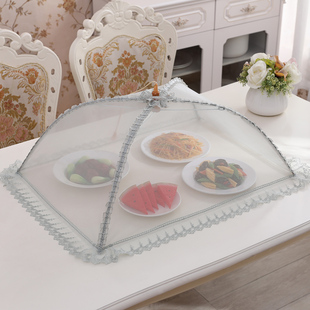 可折叠盖菜罩餐桌饭菜罩遮菜，防尘罩剩菜食物罩家用2024饭桌盖