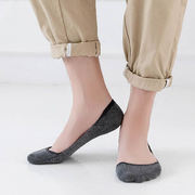 袜子男短袜夏季薄款低帮浅口隐形船袜女棉袜，硅胶防滑豆豆鞋不掉跟
